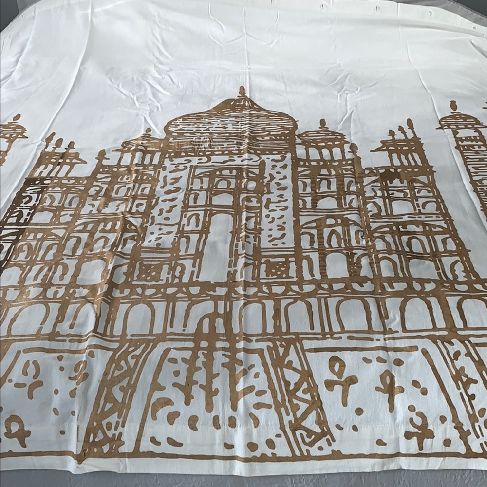 John Robshaw Taj Mahal cotton shower curtain